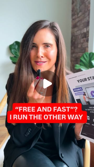 Willa Kammerer in the Acquisition.com campaign — &ldquo;Free and fast? I run the other way&rdquo;