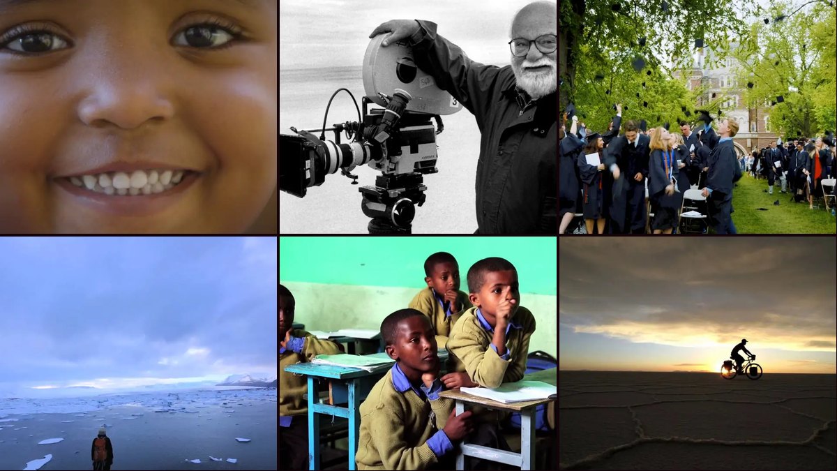 Montage of Firestarter Interactive films — education, documentary, social impact, and travel stories