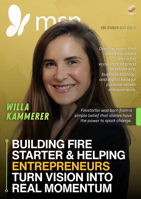 Willa Kammerer on the cover of MSN, December 2025 issue